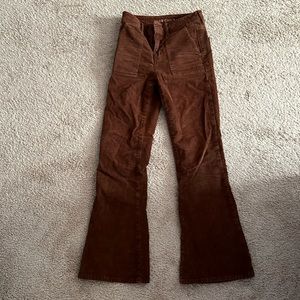 American eagle high rise corduroy flare